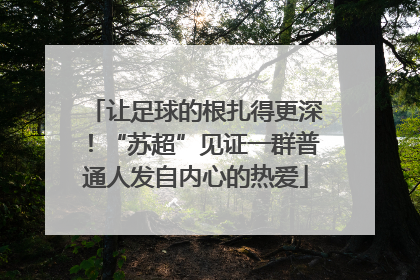 让足球的根扎得更深！“苏超”见证一群普通人发自内心的热爱