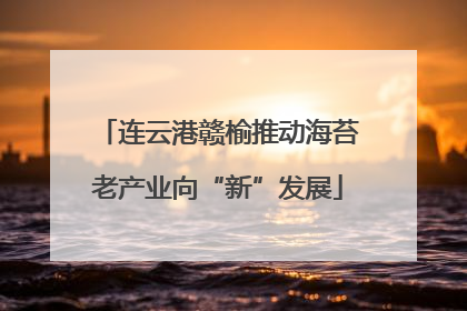 连云港赣榆推动海苔老产业向“新”发展