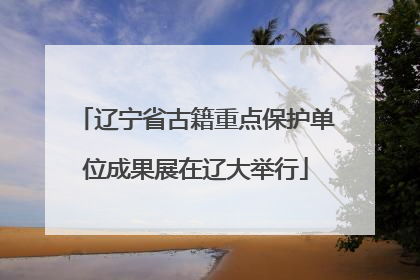 辽宁省古籍重点保护单位成果展在辽大举行