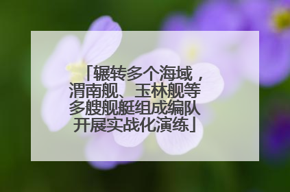 辗转多个海域，渭南舰、玉林舰等多艘舰艇组成编队开展实战化演练