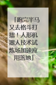 跑完半马又去格斗打擂！人形机器人技术试炼场加速应用落地