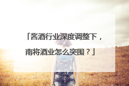 酱酒行业深度调整下，南将酒业怎么突围？
