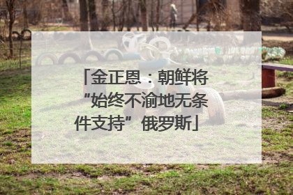 金正恩：朝鲜将“始终不渝地无条件支持”俄罗斯