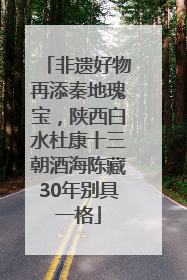 非遗好物再添秦地瑰宝，陕西白水杜康十三朝酒海陈藏30年别具一格