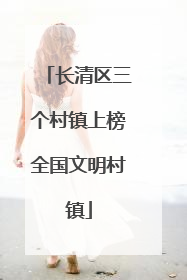 长清区三个村镇上榜全国文明村镇