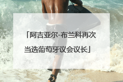 阿吉亚尔-布兰科再次当选葡萄牙议会议长