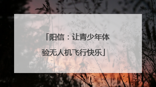 阳信：让青少年体验无人机飞行快乐