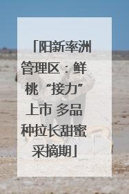 阳新率洲管理区：鲜桃“接力”上市 多品种拉长甜蜜采摘期