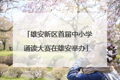 雄安新区首届中小学诵读大赛在雄安举办