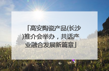 高安陶瓷产品(长沙)推介会举办，共话产业融合发展新篇章