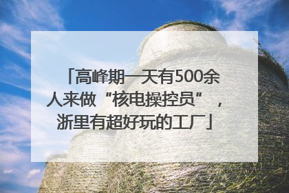 高峰期一天有500余人来做“核电操控员”，浙里有超好玩的工厂