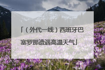 （外代一线）西班牙巴塞罗那遭遇高温天气