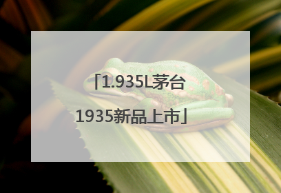 1.935L茅台1935新品上市