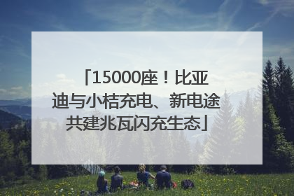 15000座！比亚迪与小桔充电、新电途共建兆瓦闪充生态