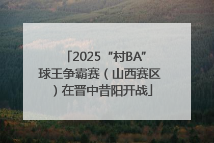 2025“村BA”球王争霸赛（山西赛区）在晋中昔阳开战