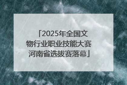 2025年全国文物行业职业技能大赛河南省选拔赛落幕