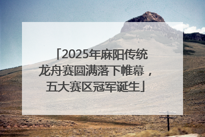 2025年麻阳传统龙舟赛圆满落下帷幕，五大赛区冠军诞生