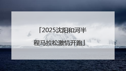 2025沈阳和河半程马拉松激情开跑