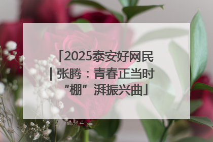 2025泰安好网民｜张腾：青春正当时 “棚”湃振兴曲