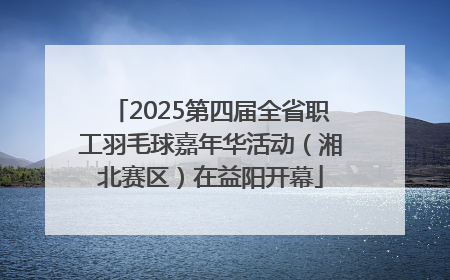 2025第四届全省职工羽毛球嘉年华活动（湘北赛区）在益阳开幕
